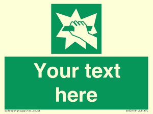 Custom Break Glass Sign